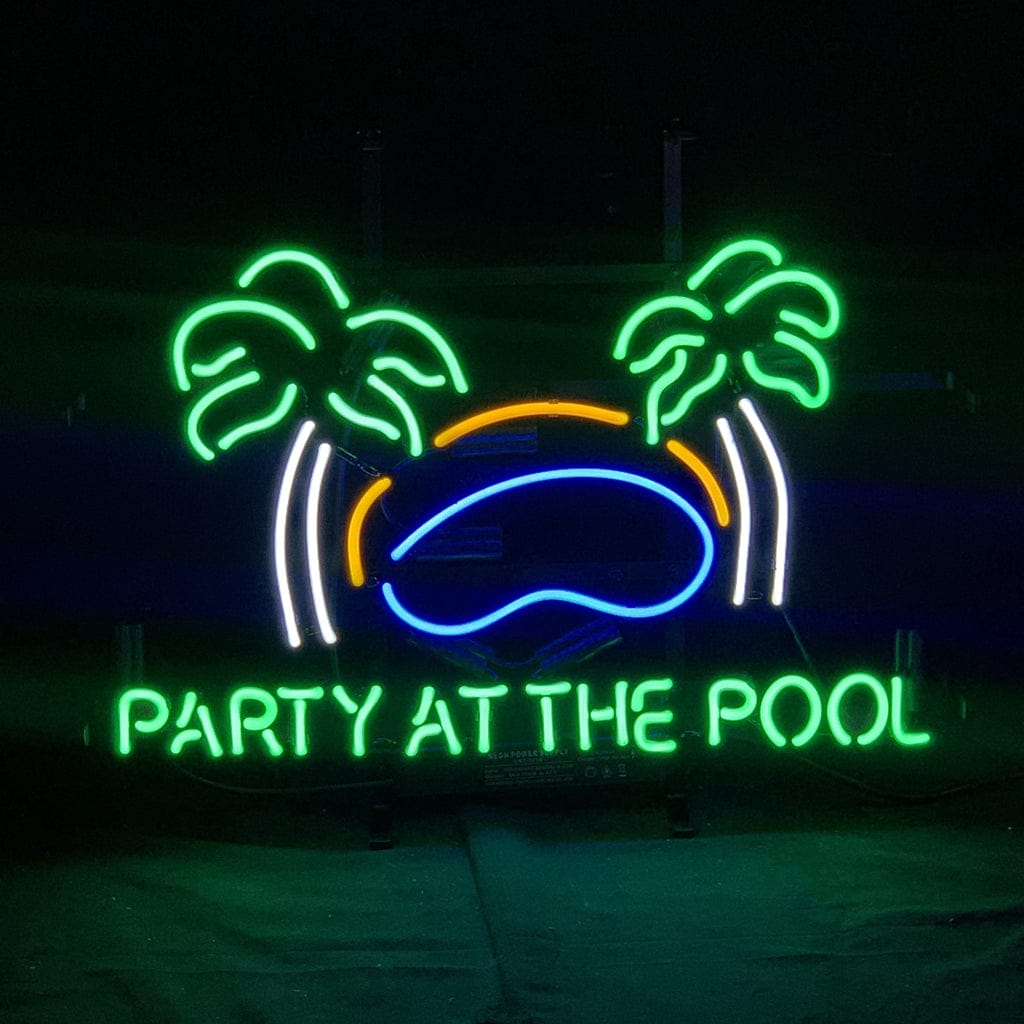 Neon Signs Land Neon Signs Party At The Pool Palm Tree Neon Signs