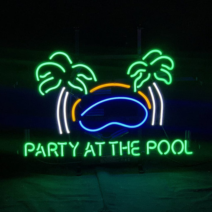 Neon Signs Land Neon Signs Party At The Pool Palm Tree Neon Signs
