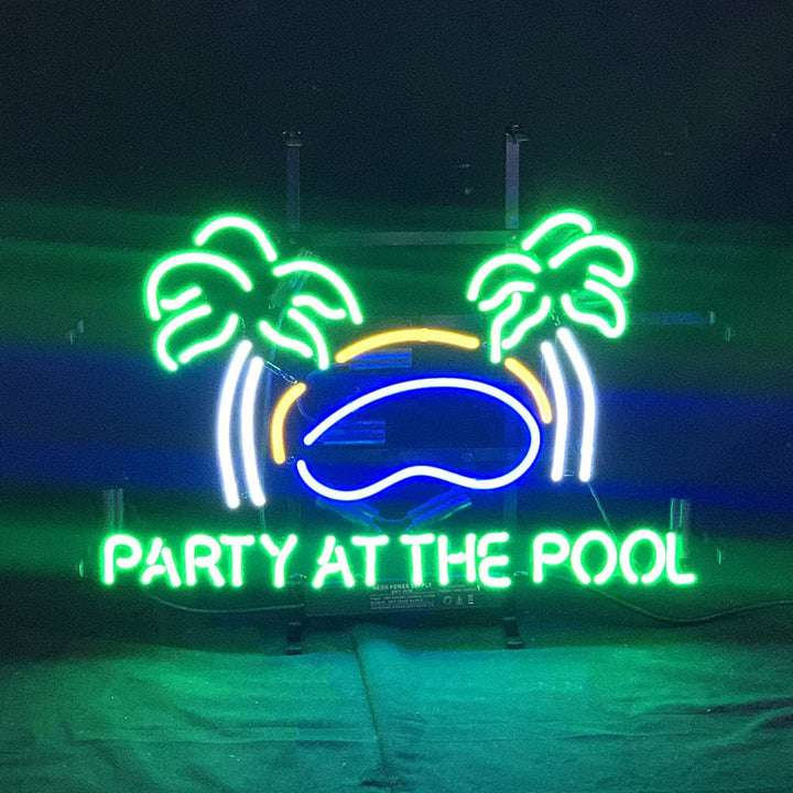Neon Signs Land Neon Signs Party At The Pool Palm Tree Neon Signs