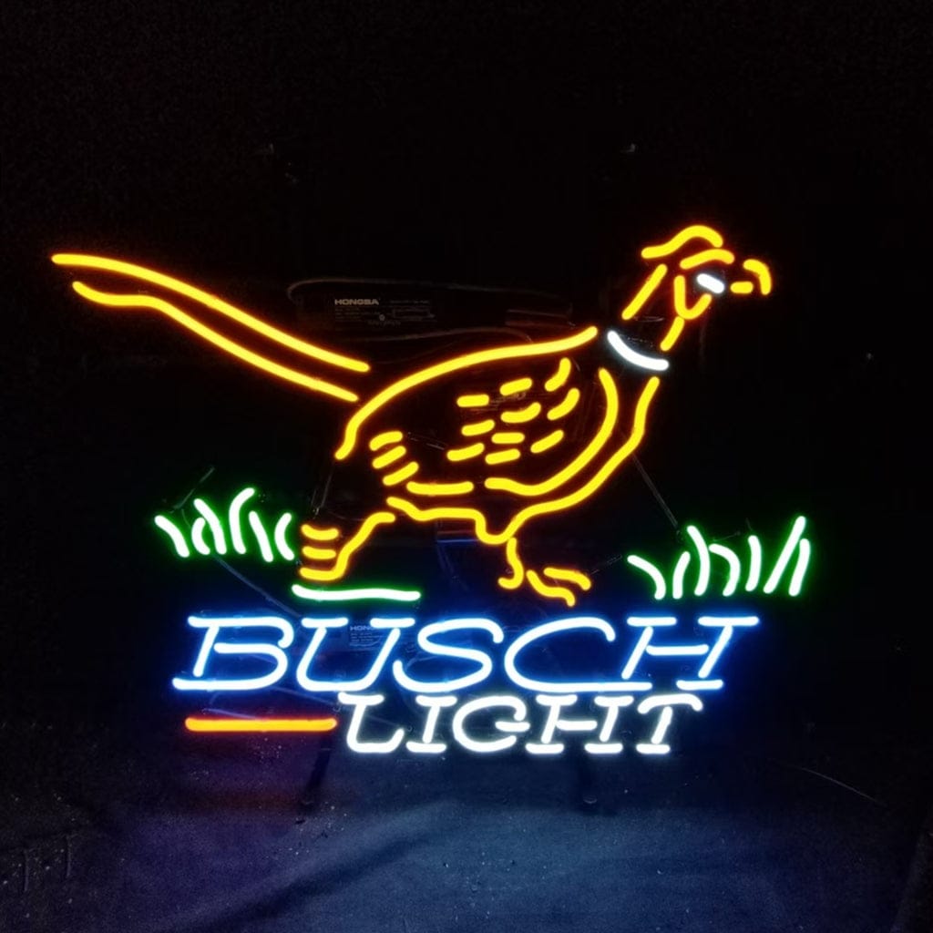 Neon Signs Land Neon Signs Pheasant Busch Light Neon Signs