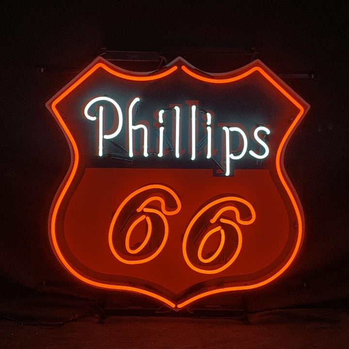 Neon Signs Land Neon Signs Phillips 66 Gasoline Neon Sign Light Glass