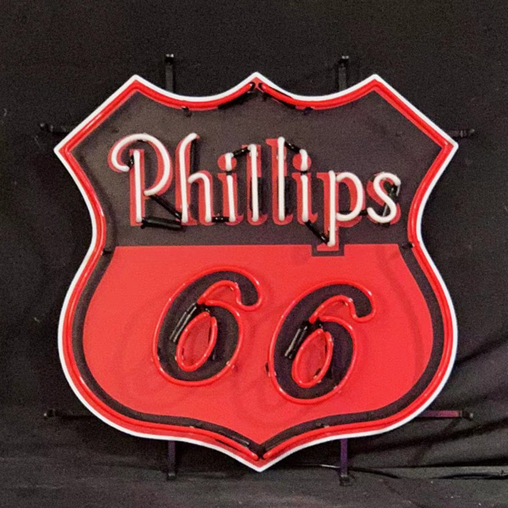 Neon Signs Land Neon Signs Phillips 66 Gasoline Neon Sign Light Glass