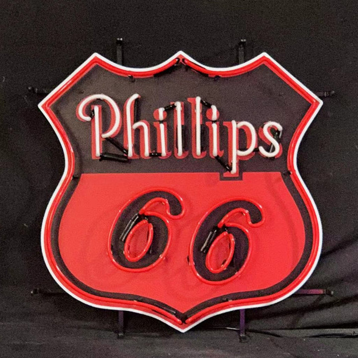 Neon Signs Land Neon Signs Phillips 66 Gasoline Neon Sign Light Glass