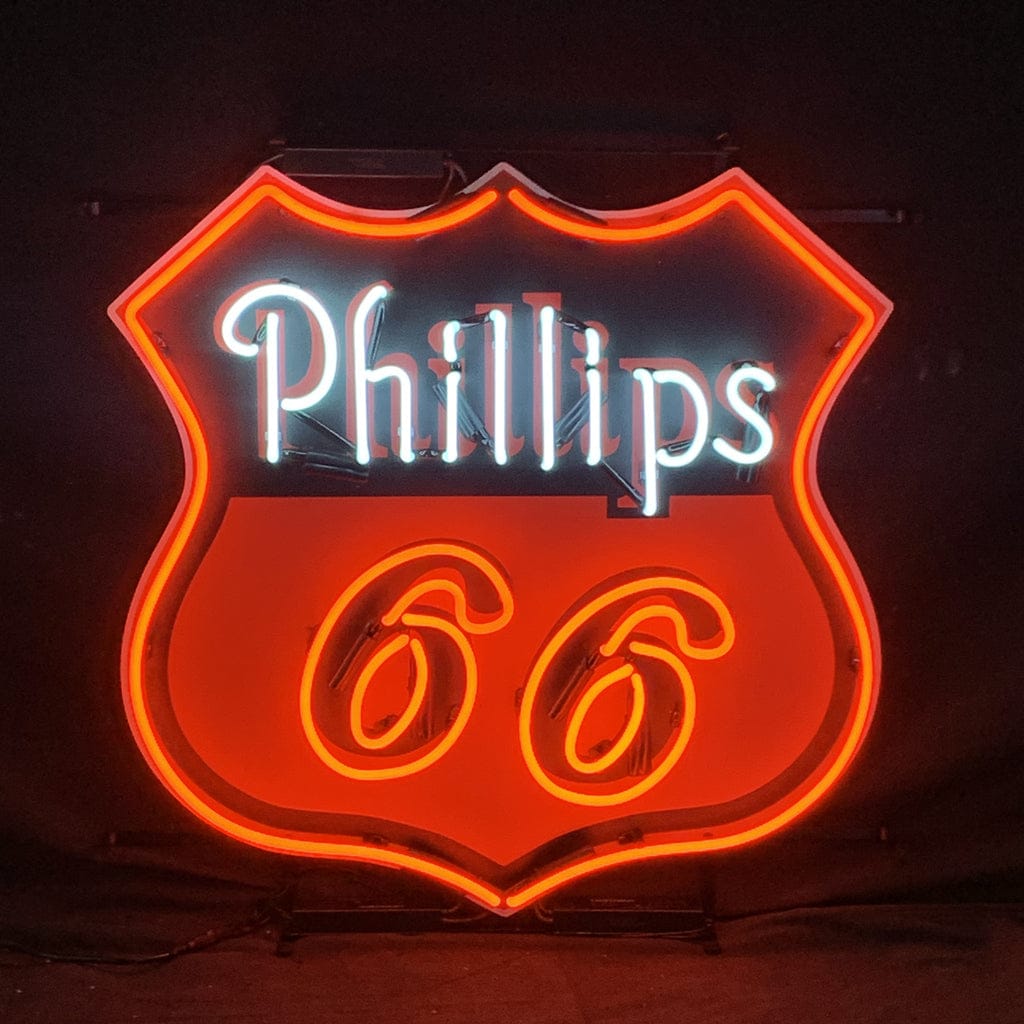 Neon Signs Land Neon Signs Phillips 66 Gasoline Neon Sign Light Glass