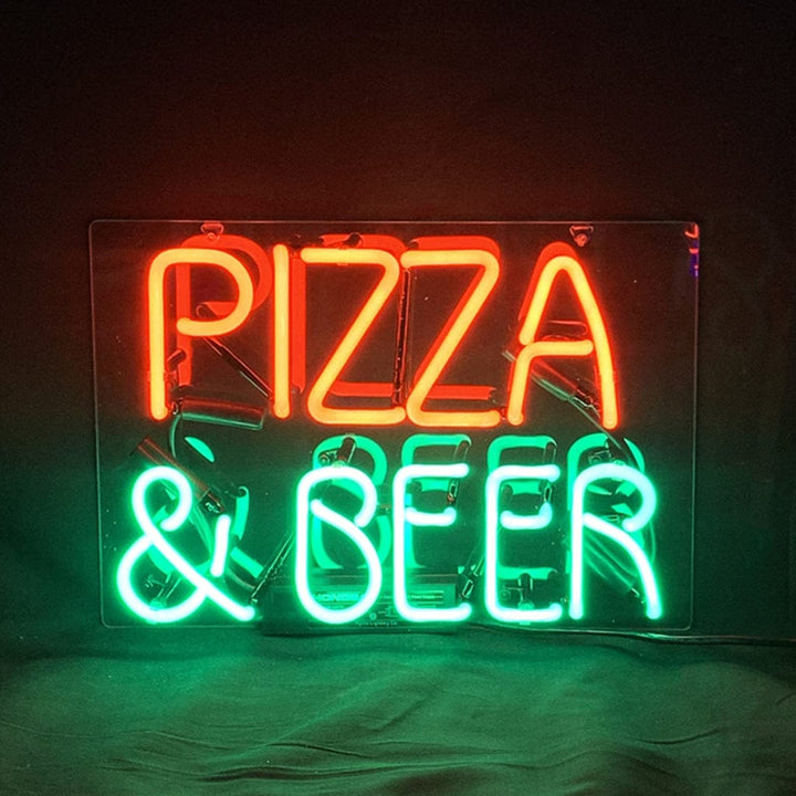 Neon Signs Land Neon Signs Pizza & Beer Neon Signs Light