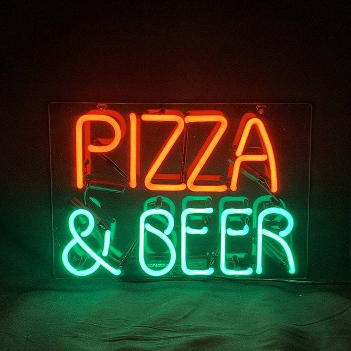 Neon Signs Land Neon Signs Pizza & Beer Neon Signs Light