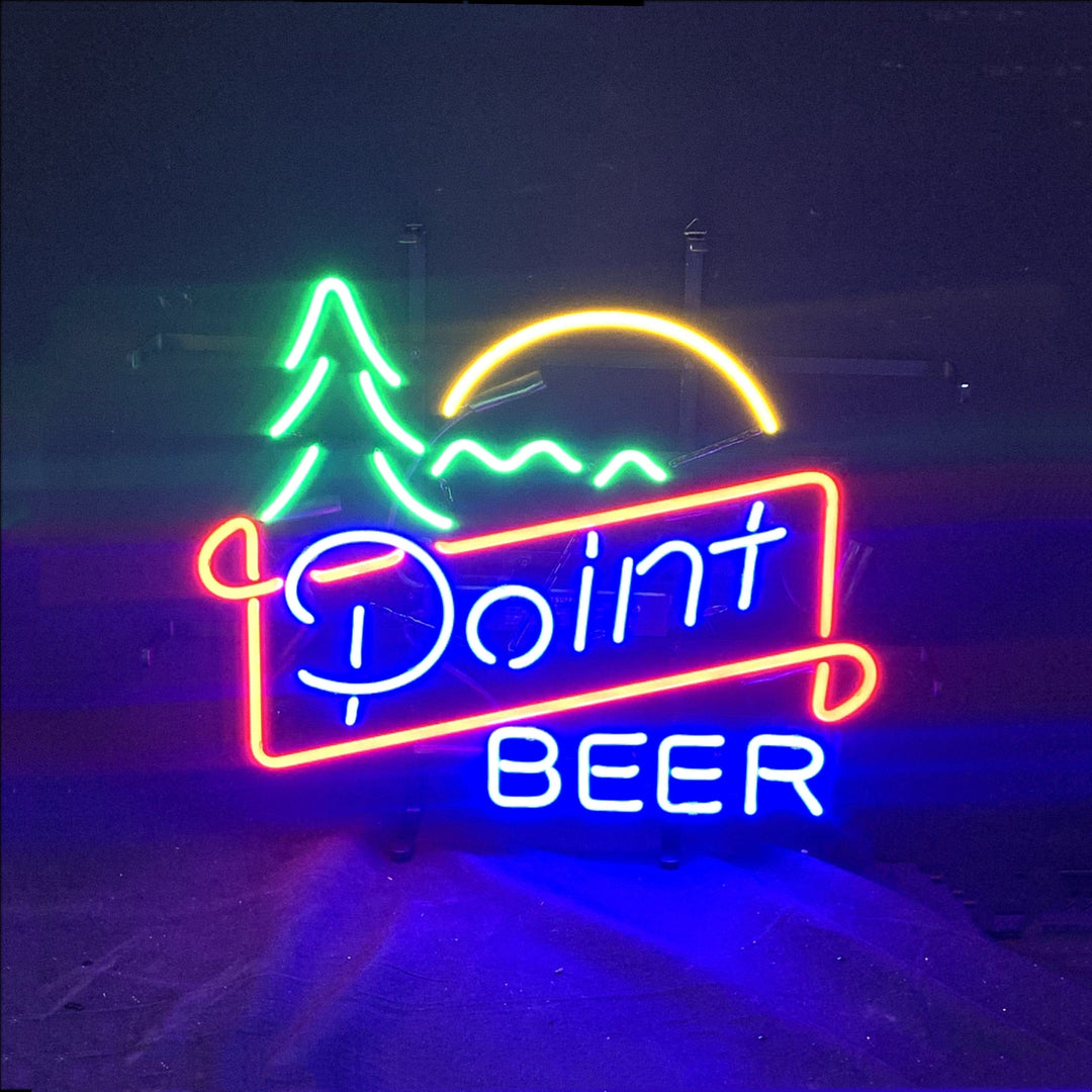 Neon Signs Land Neon Signs Point Beer Mountain Sunrise Neon Sign Light