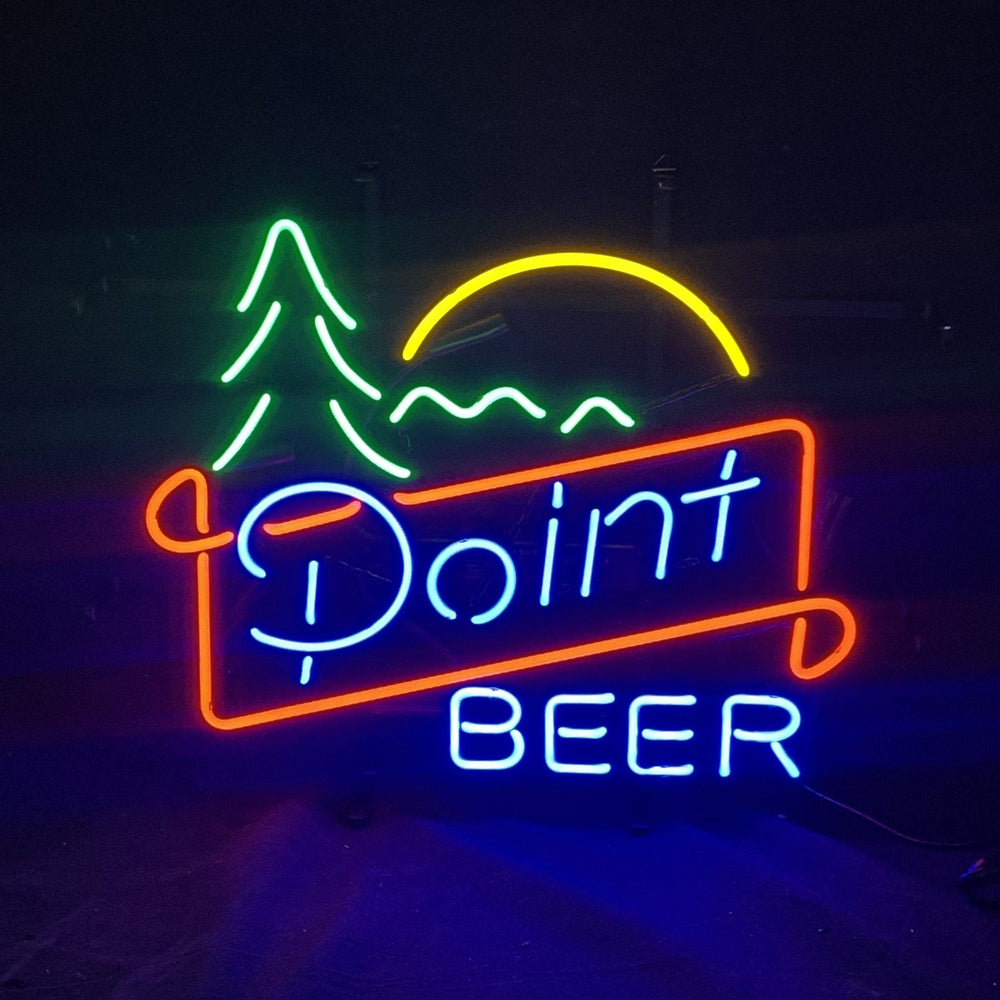 Neon Signs Land Neon Signs Point Beer Mountain Sunrise Neon Sign Light