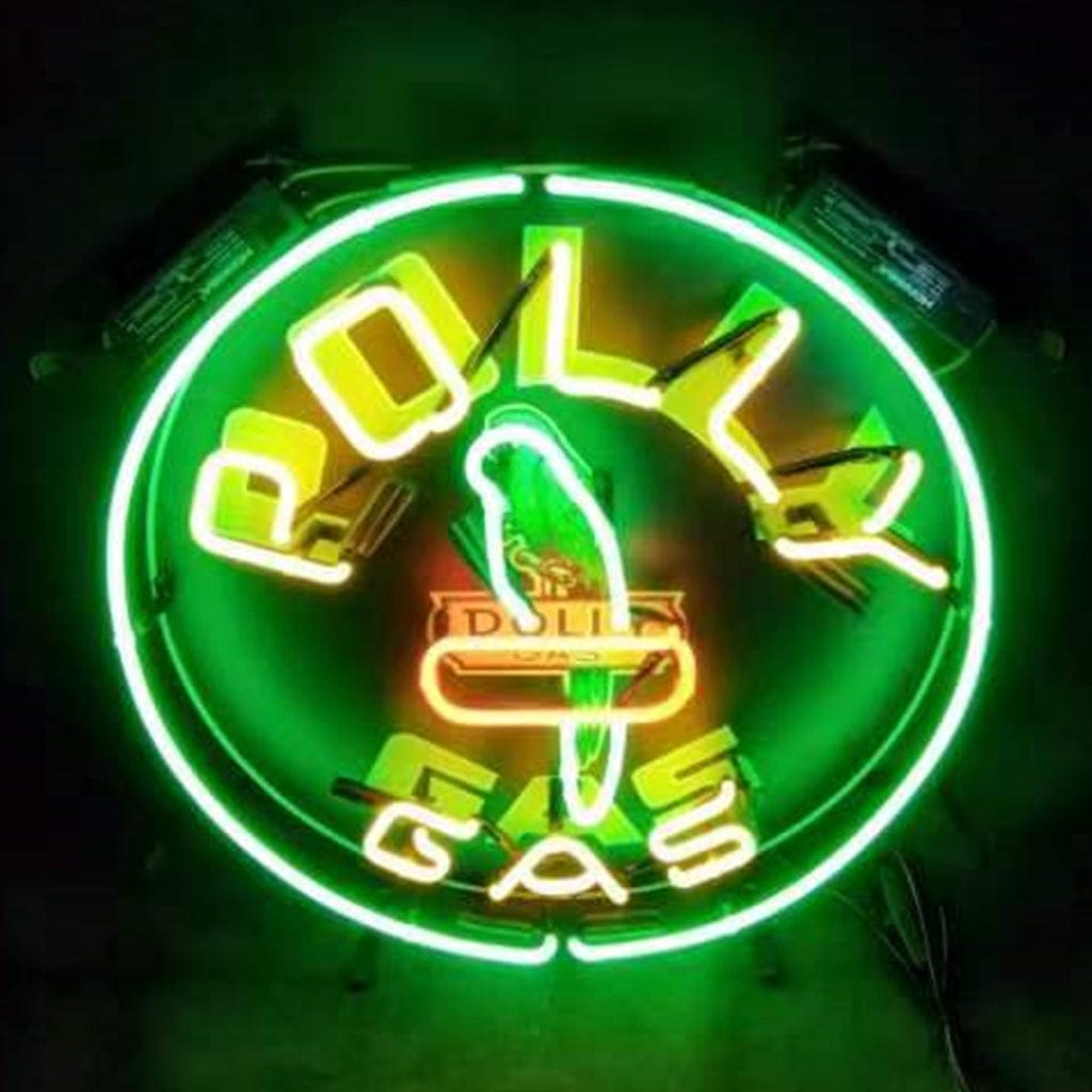 Neon Signs Land Neon Signs Polly Gas Parrot Neon Sign Light