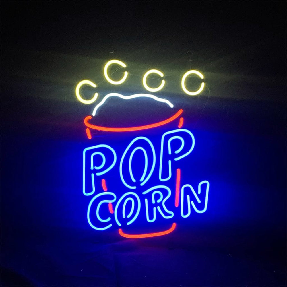 Neon Signs Land Neon Signs Popcorn Cup Neon Light Sign