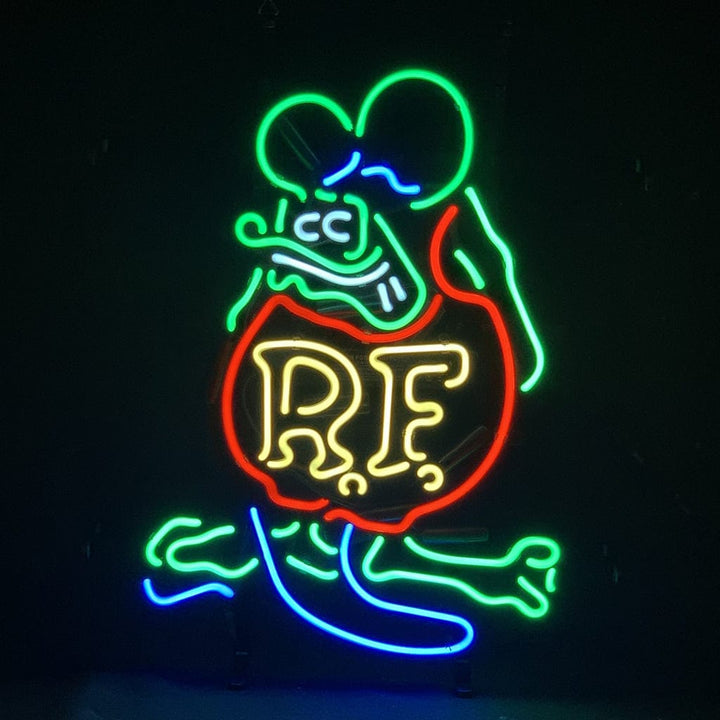 Neon Signs Land Neon Signs RF Rat Fink Mouse Neon Signs