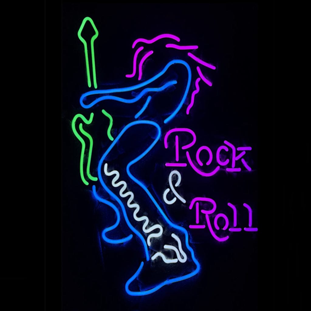 Neon Signs Land Neon Signs Rock & Roll Guitar Singer Neon Signs
