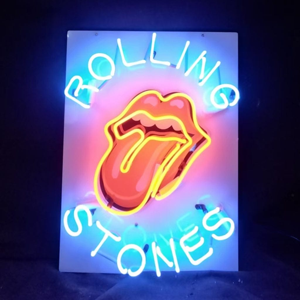 Neon Signs Land Neon Signs Rolling Stones Rock Roll Band Logo Neon Signs Light
