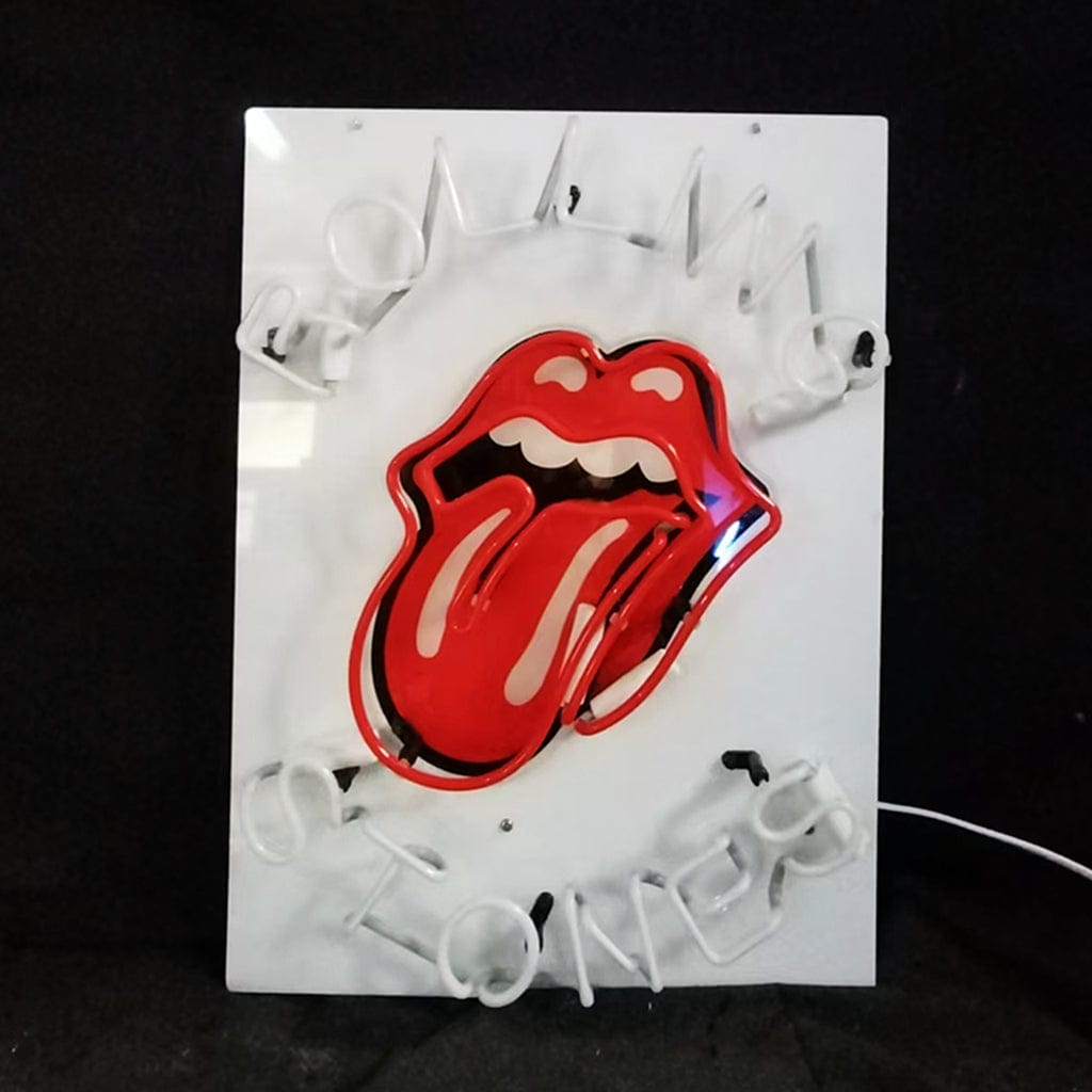 Neon Signs Land Neon Signs Rolling Stones Rock Roll Band Logo Neon Signs Light