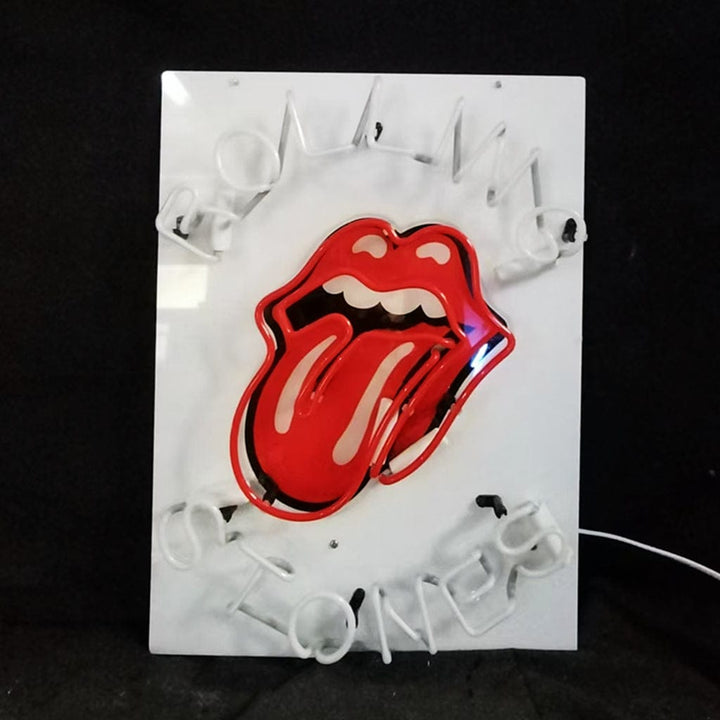 Neon Signs Land Neon Signs Rolling Stones Rock Roll Band Logo Neon Signs Light