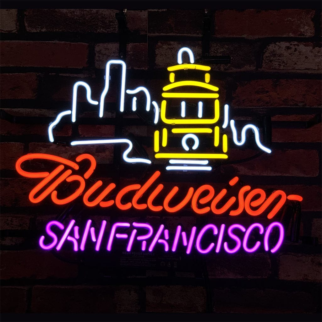 Neon Signs Land Neon Signs San Francisco City Syline Budweiser Neon Signs