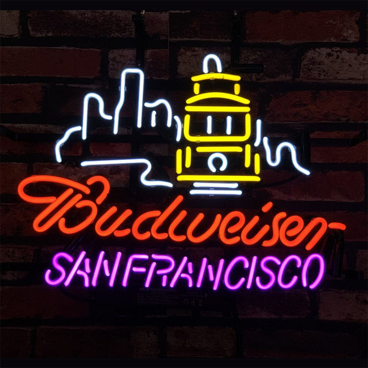 Neon Signs Land Neon Signs San Francisco City Syline Budweiser Neon Signs