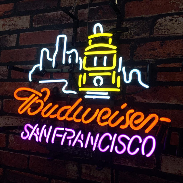 Neon Signs Land Neon Signs San Francisco City Syline Budweiser Neon Signs