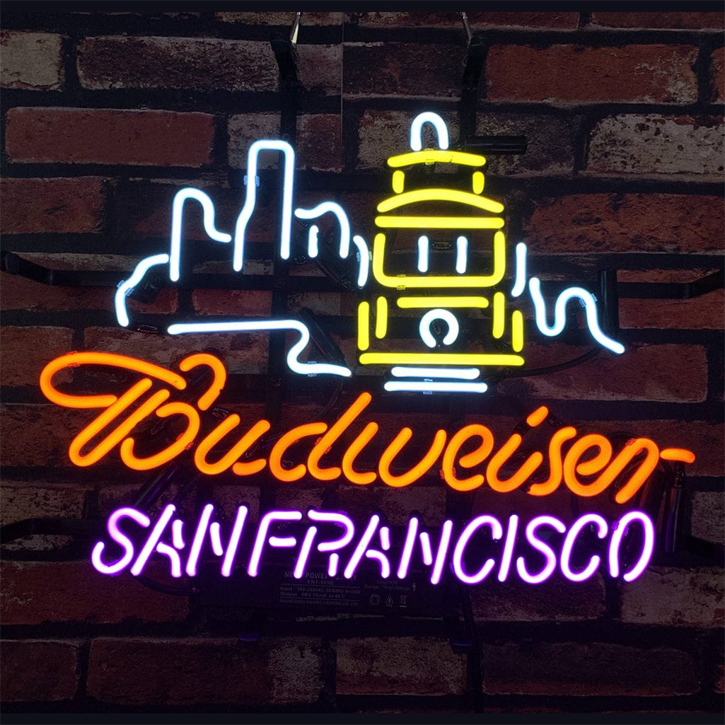 Neon Signs Land Neon Signs San Francisco City Syline Budweiser Neon Signs
