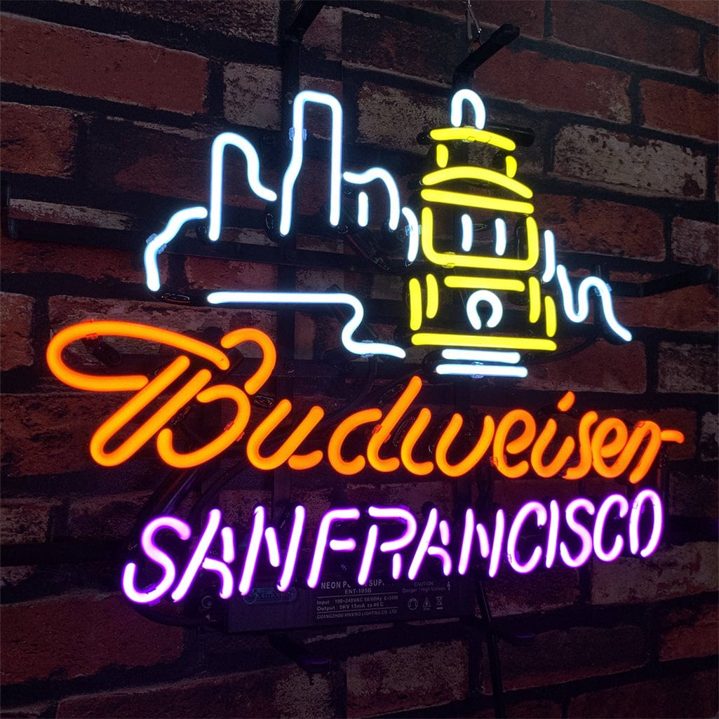 Neon Signs Land Neon Signs San Francisco City Syline Budweiser Neon Signs