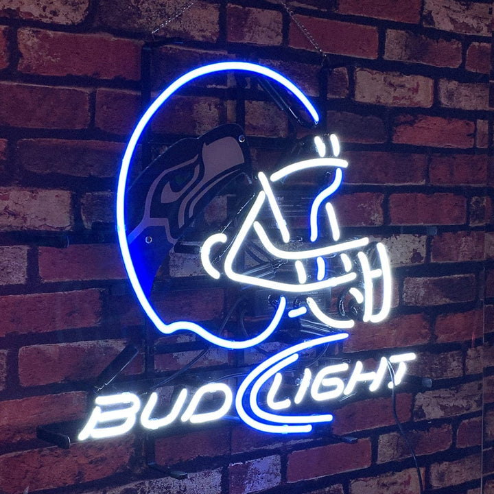 Neon Signs Land Neon Signs Seattle Seahawks Helmet Bud Light Neon Signs