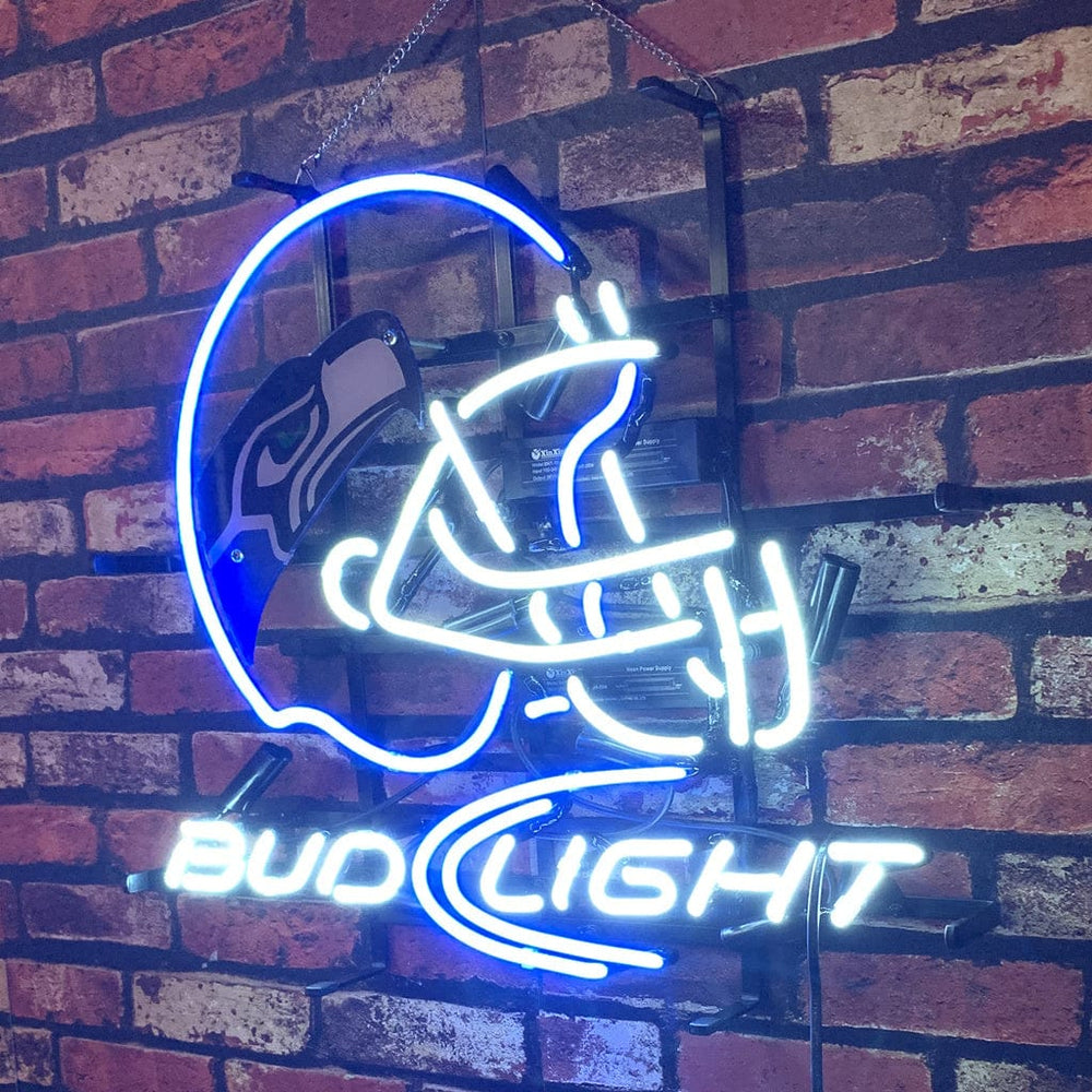 Neon Signs Land Neon Signs Seattle Seahawks Helmet Bud Light Neon Signs