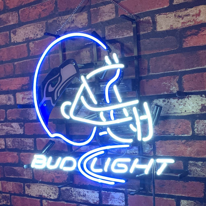 Neon Signs Land Neon Signs Seattle Seahawks Helmet Bud Light Neon Signs