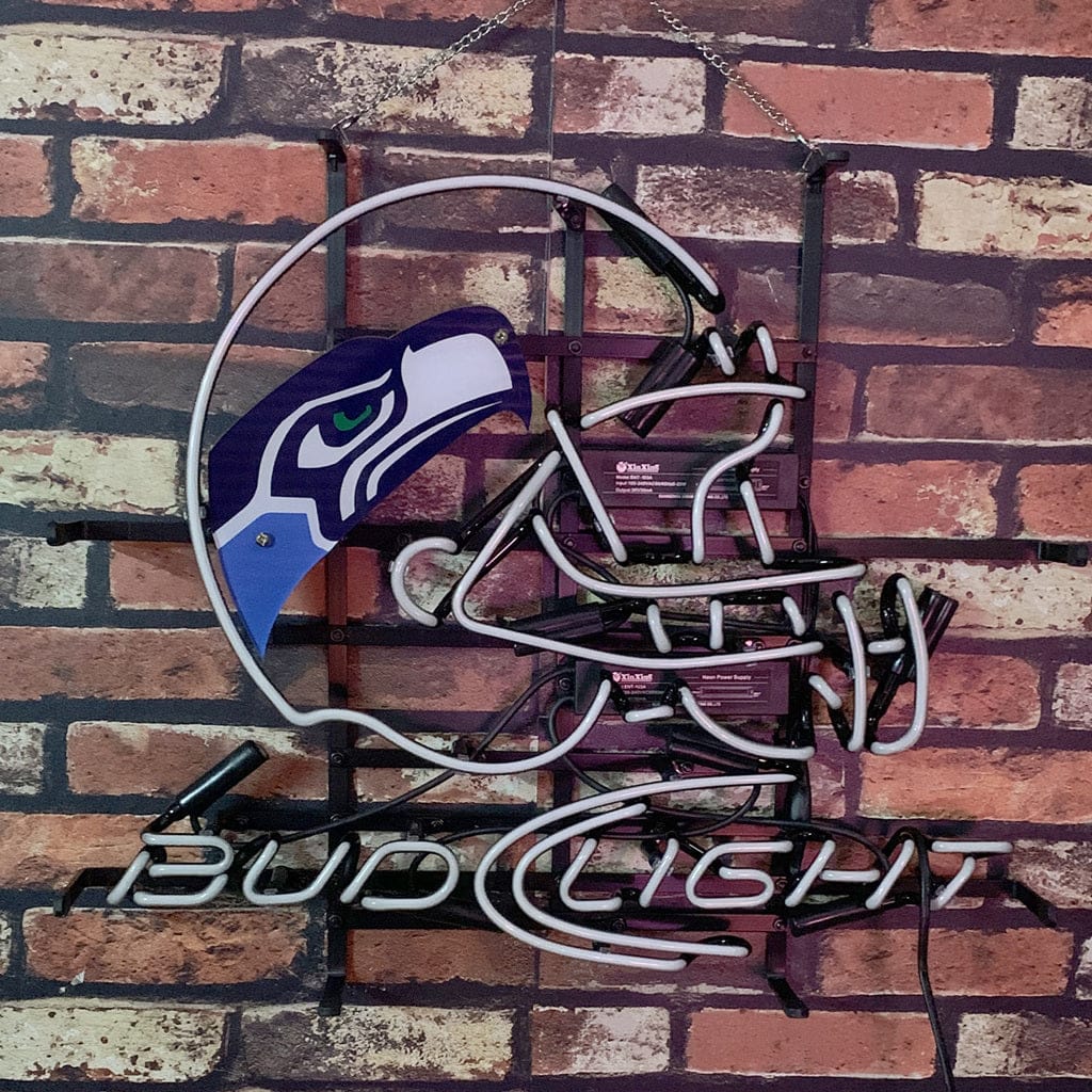 Neon Signs Land Neon Signs Seattle Seahawks Helmet Bud Light Neon Signs