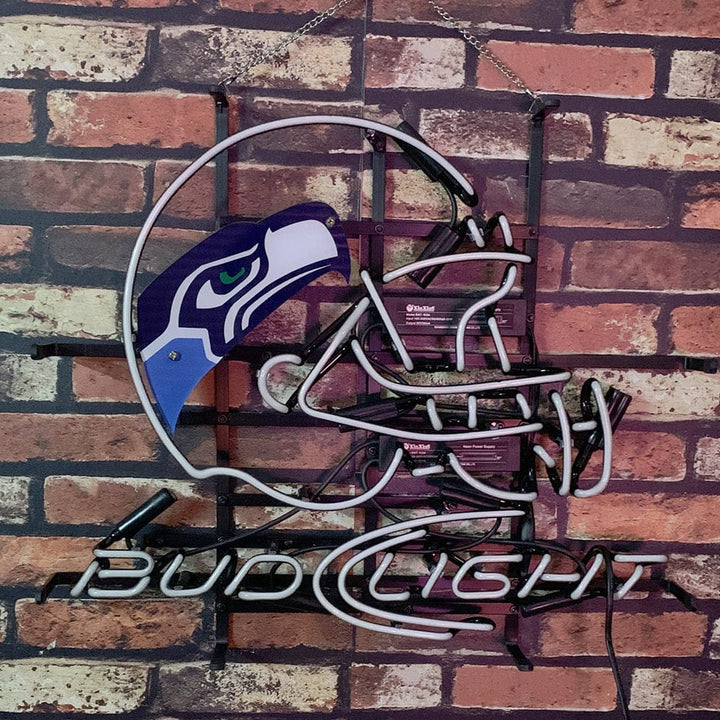 Neon Signs Land Neon Signs Seattle Seahawks Helmet Bud Light Neon Signs