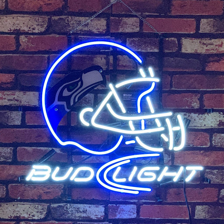 Neon Signs Land Neon Signs Seattle Seahawks Helmet Bud Light Neon Signs