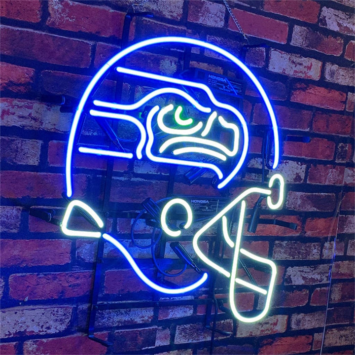 Neon Signs Land Neon Signs Seattle Seahawks Helmet Neon Signs Light