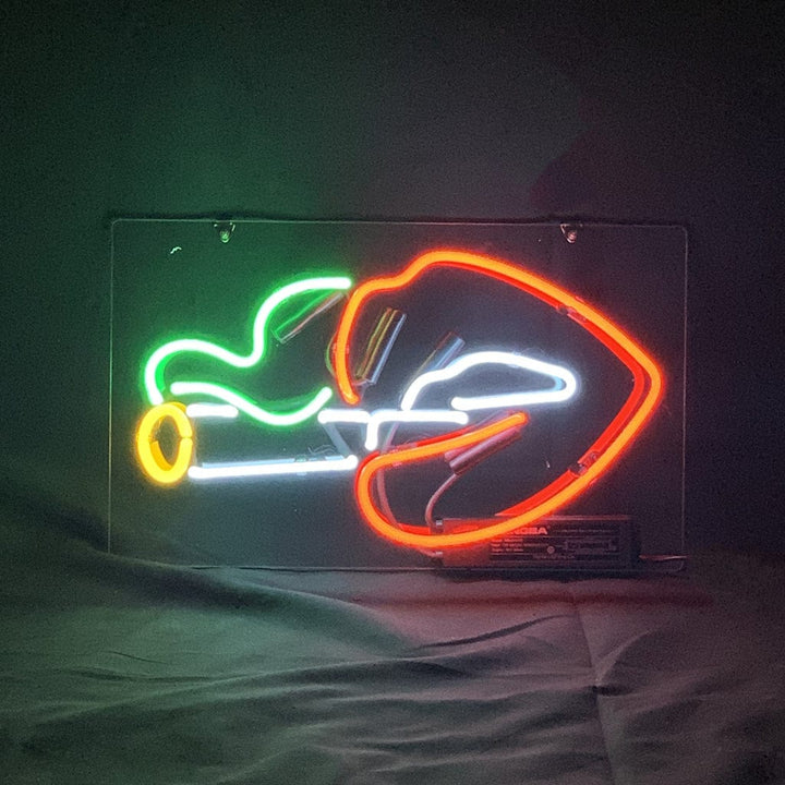 Neon Signs Land Neon Signs Sexy Smoking Red Lips Neon Light Sign