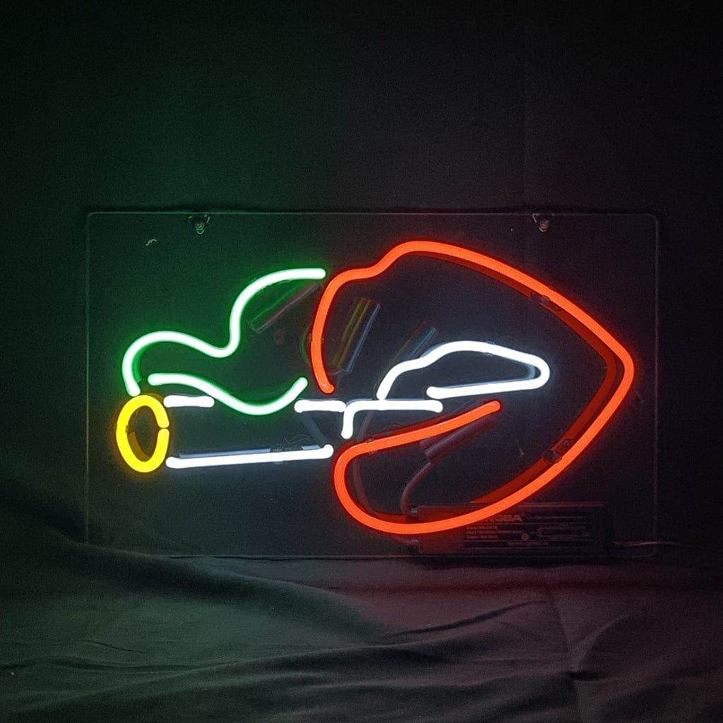 Neon Signs Land Neon Signs Sexy Smoking Red Lips Neon Light Sign