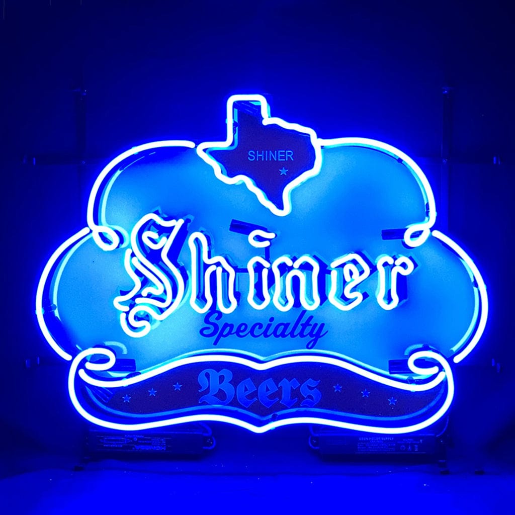 Neon Signs Land Neon Signs Shiner Specialty Beers with Texas Map Neon Sign Light