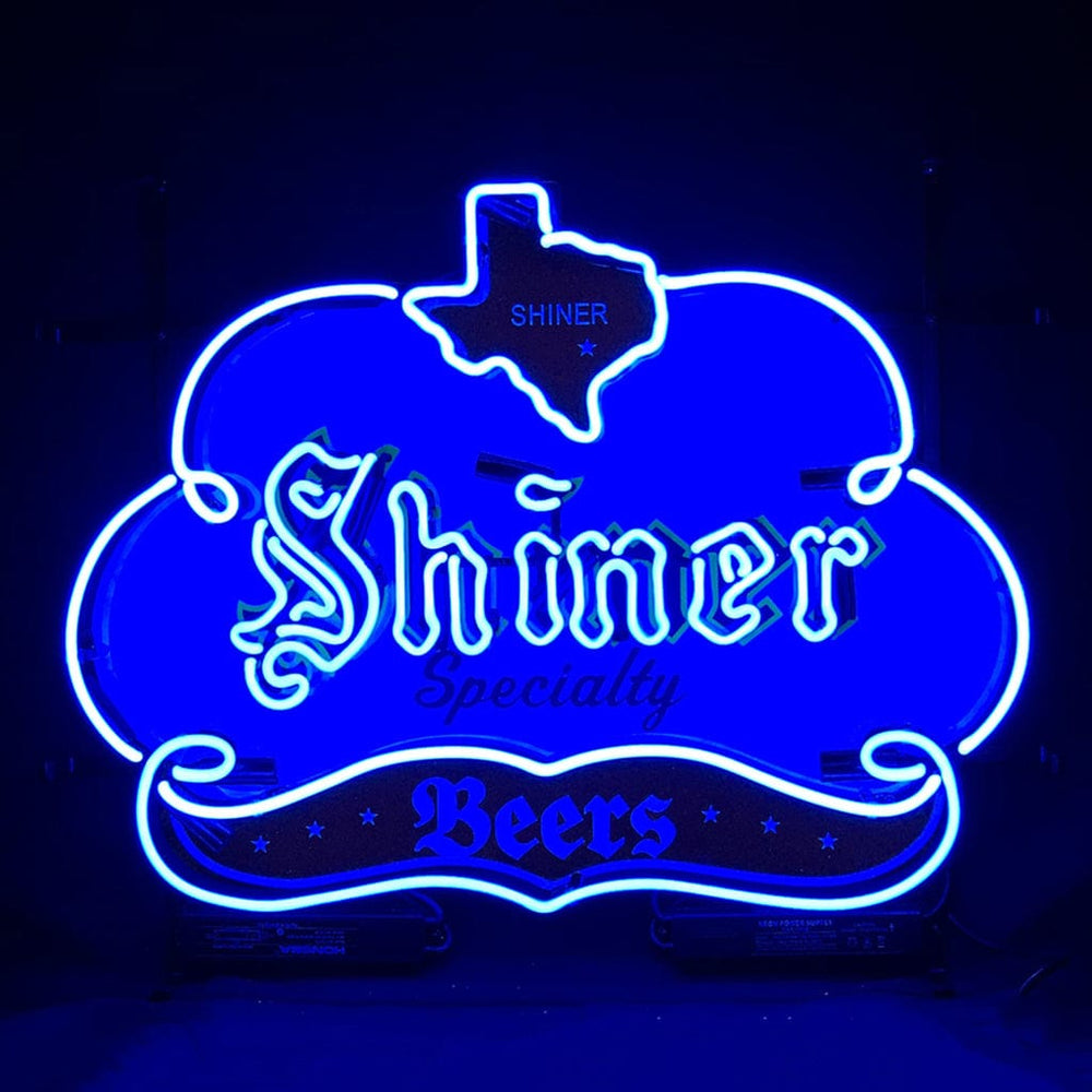 Neon Signs Land Neon Signs Shiner Specialty Beers with Texas Map Neon Sign Light