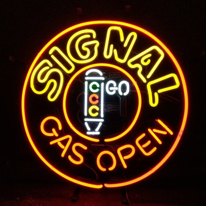 Neon Signs Land Neon Signs Signal Gas Open Neon Signs Light