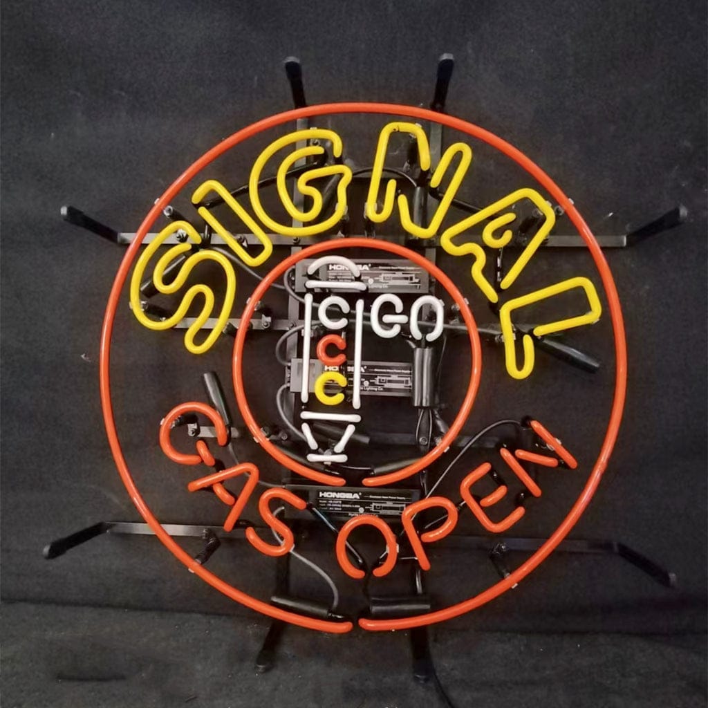Neon Signs Land Neon Signs Signal Gas Open Neon Signs Light