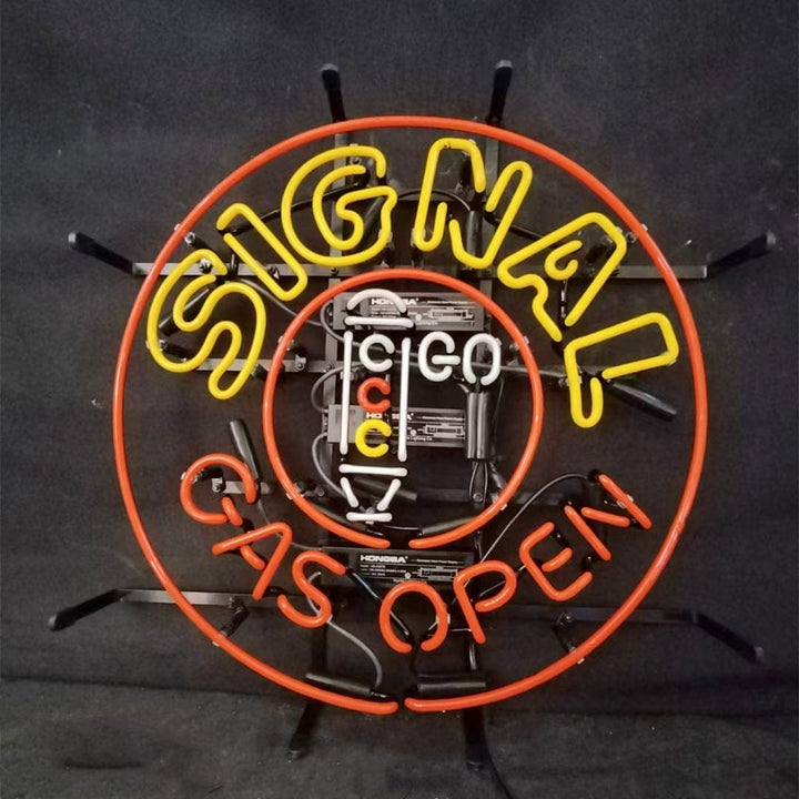 Neon Signs Land Neon Signs Signal Gas Open Neon Signs Light