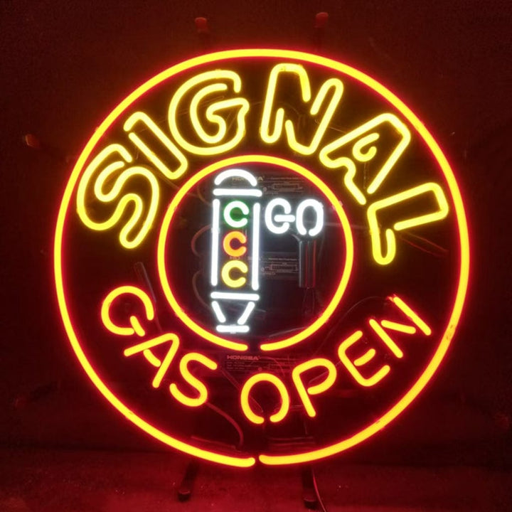 Neon Signs Land Neon Signs Signal Gas Open Neon Signs Light