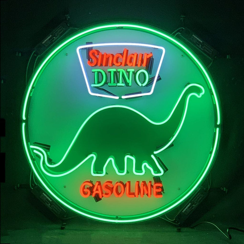 Neon Signs Land Neon Signs Sinclair Dino Gasoline Neon Signs Light