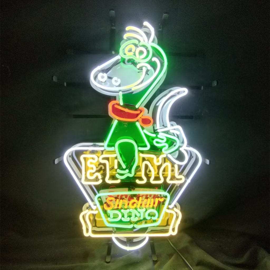 Neon Signs Land Neon Signs Sinclair Dino Gasoline Trade Mar Reg.US. Patent Off New York Neon Signs Light