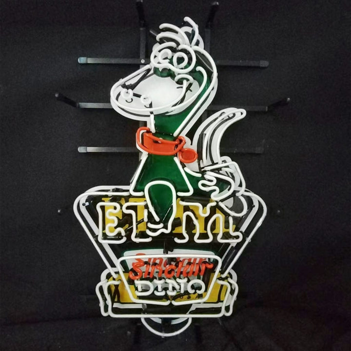 Neon Signs Land Neon Signs Sinclair Dino Gasoline Trade Mar Reg.US. Patent Off New York Neon Signs Light