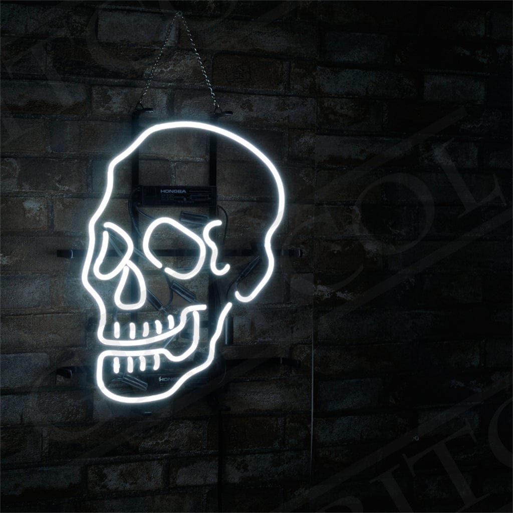 Neon Signs Land Neon Signs Skull Bone Shape Neon Ligh Sign