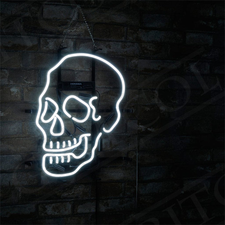 Neon Signs Land Neon Signs Skull Bone Shape Neon Ligh Sign