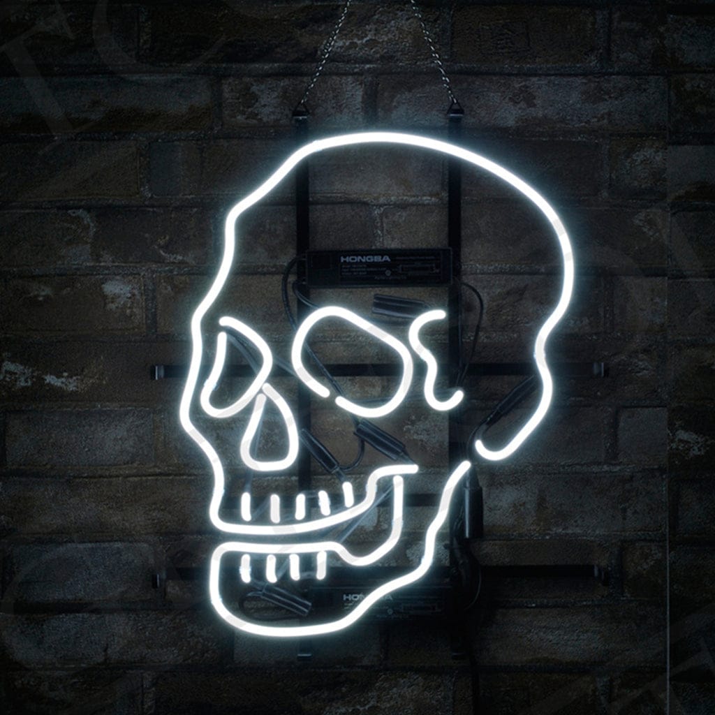 Neon Signs Land Neon Signs Skull Bone Shape Neon Ligh Sign