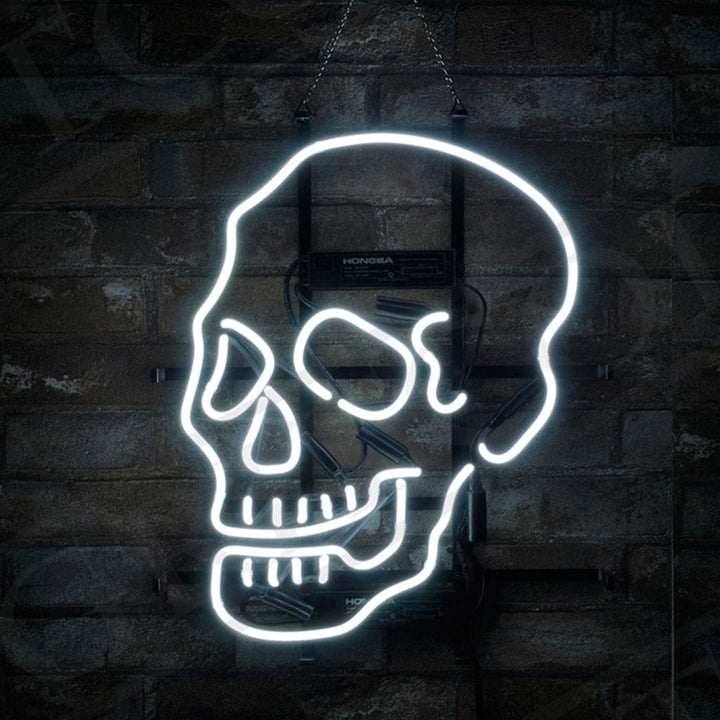 Neon Signs Land Neon Signs Skull Bone Shape Neon Ligh Sign