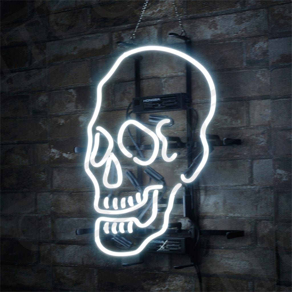 Neon Signs Land Neon Signs Skull Bone Shape Neon Ligh Sign