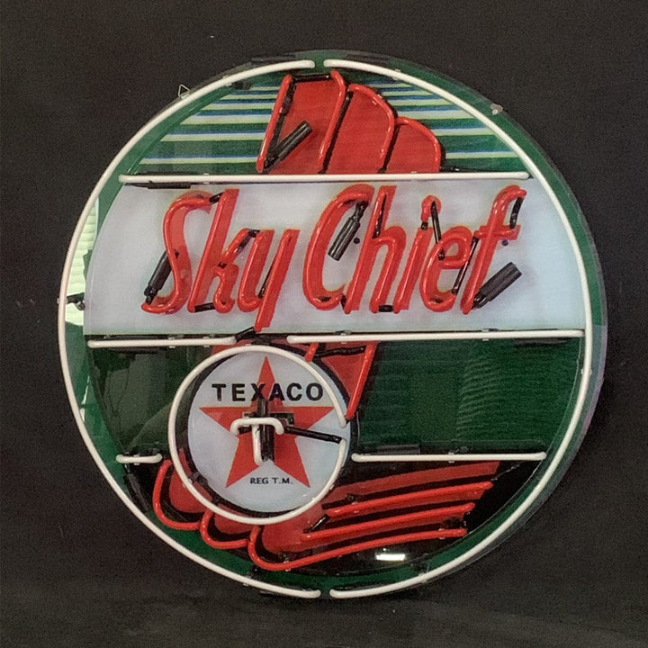 Neon Signs Land Neon Signs Sky Chief Texaco Gasoline Neon Signs Light