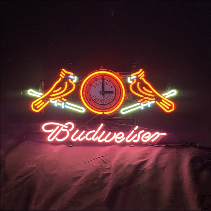 Neon Signs Land Neon Signs St. Louis Cardinals with Budweiser Neon Signs Light
