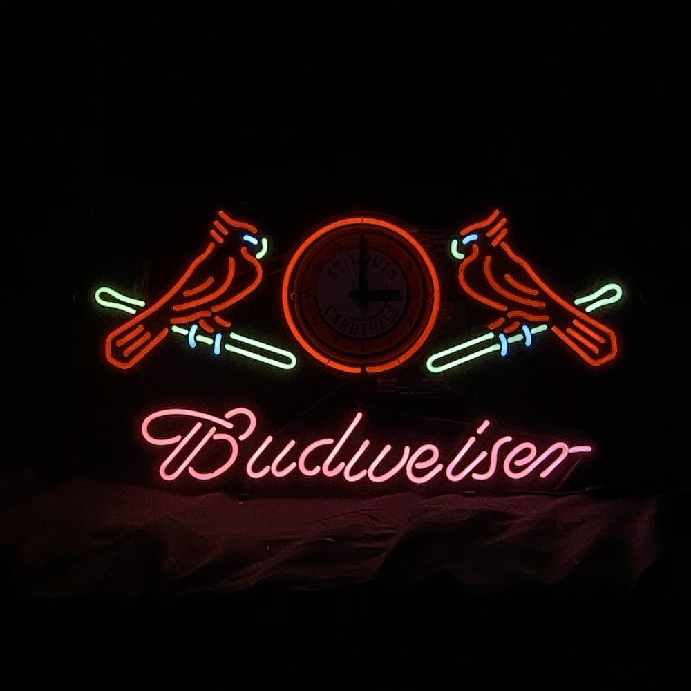 Neon Signs Land Neon Signs St. Louis Cardinals with Budweiser Neon Signs Light